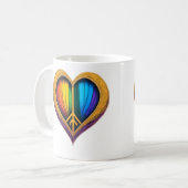 Mug Coeur arc-en-ciel (Devant gauche)