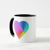 Mug Coeur arc-en-ciel (Devant gauche)