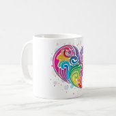 Mug Coeur arc-en-ciel (Devant gauche)