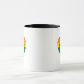 Mug Cœur arc-en-ciel de fierté (Centre)