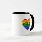 Mug Cœur arc-en-ciel de fierté (Devant droit)