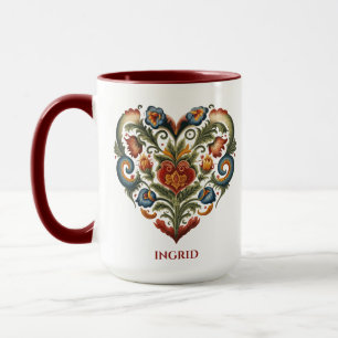 Mug Coeur artistique folklorique norvégien romancier p