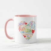 Mug Coeur - autisme (Gauche)