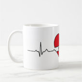 Mug Coeur Beat Basic Dark Classic Mug, 325 ml (Gauche)