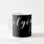 Mug Coeur Belgique Mug, Drapeau belge (Devant gauche)