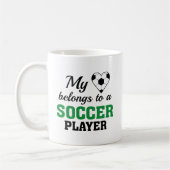 Mug Coeur Belongs Football (Gauche)