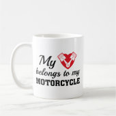 Mug Coeur Belongs Motorcycle (Gauche)