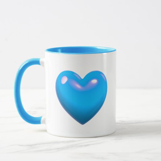 Mug Coeur bleu (Gauche)