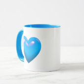 Mug Coeur bleu (Devant gauche)
