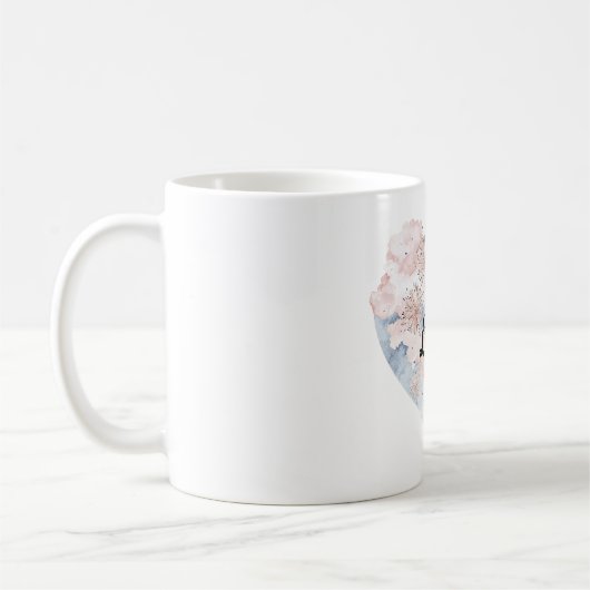 Mug Coeur bleu rose (Gauche)