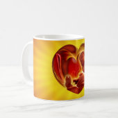 Mug Coeur BUDDHA | brillance jaune (Devant gauche)