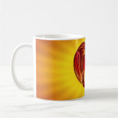 Mug Coeur BUDDHA | brillance jaune (Gauche)