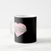 Mug Coeur Butt Hug Skeleton Mains Classique (Devant gauche)