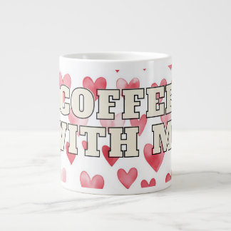 Mug Cœur Café Avec Moi – Citation D'amour Romantiq