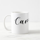 Mug Coeur Canada Mug, drapeau canadien (Gauche)