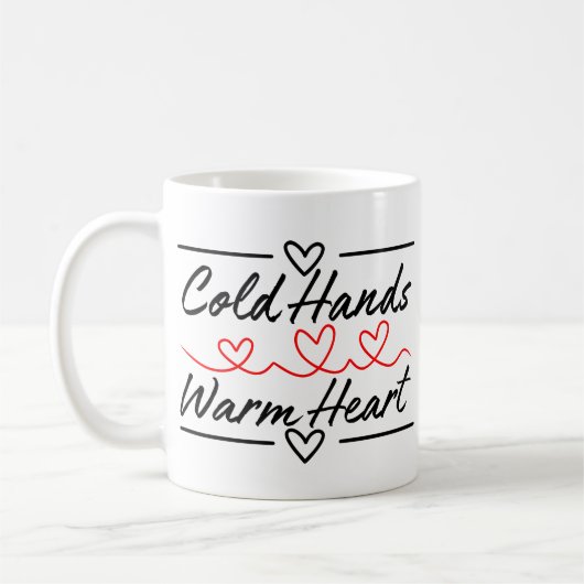 Mug Coeur chaud à mains froides - Massage / Soins infi (Gauche)