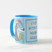 MUG COEUR CHAUD FOND FROID, BOURSE DE NOËL DE PENGUIN (Devant gauche)