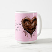 Mug Coeur chocolat Valentine (Devant droit)