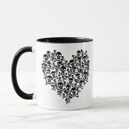 Mug Coeur crâne (Gauche)