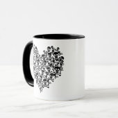 Mug Coeur crâne (Devant gauche)