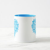 Mug Cœur Crâne Bleu (Centre)