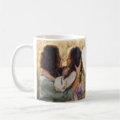 Mug Coeur crème photo maman élégant (Gauche)