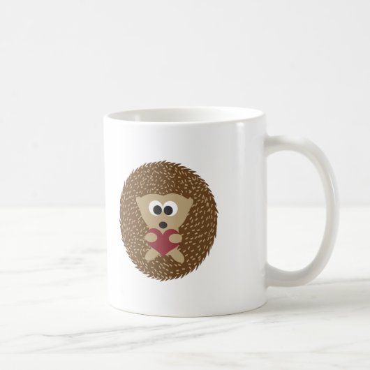 Mug Coeur d'accrochage de hérisson (Droite)