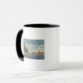 Mug Coeur d'Alene, ID - Vue de City Beach & Pier (Devant gauche)