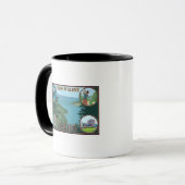 Mug Coeur D'Alene, IdahoScenic Travel Poster (Devant gauche)