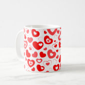 Mug Coeur d'amour élégant (Devant gauche)