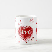 Mug Coeur d'Amour en Saint Valentin Rouge (Centre)