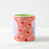 Mug Coeur d'amour orange (Centre)