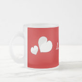 Mug Coeur d'amour rouge (Gauche)