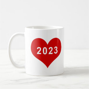 Mug Cœur d'amour rouge 2023
