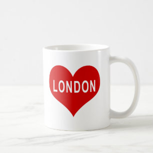 Mug Cœur d'amour rouge de LONDRES