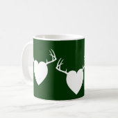 Mug Coeur d'andouillers de chasse de cerfs communs (Devant gauche)