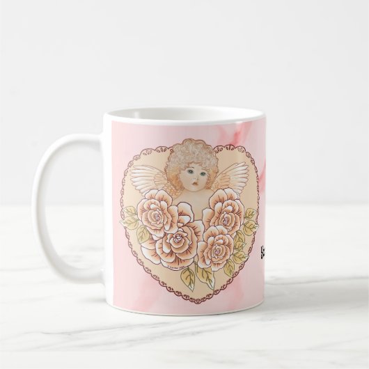 Mug Cœur d'ange chérubin (Gauche)