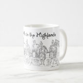 Mug Cœur dans les Highlands, Amour Écosse (Devant droit)
