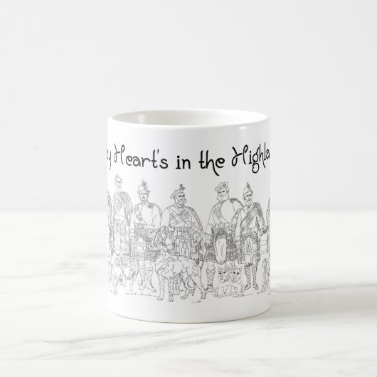Mug Cœur dans les Highlands, Amour Écosse (Centre)