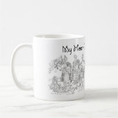 Mug Cœur dans les Highlands, Amour Écosse (Gauche)