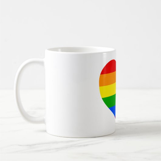 MUG "COEUR D'ARC-EN-CIEL " (Gauche)