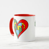 Mug Coeur d'art (Devant gauche)