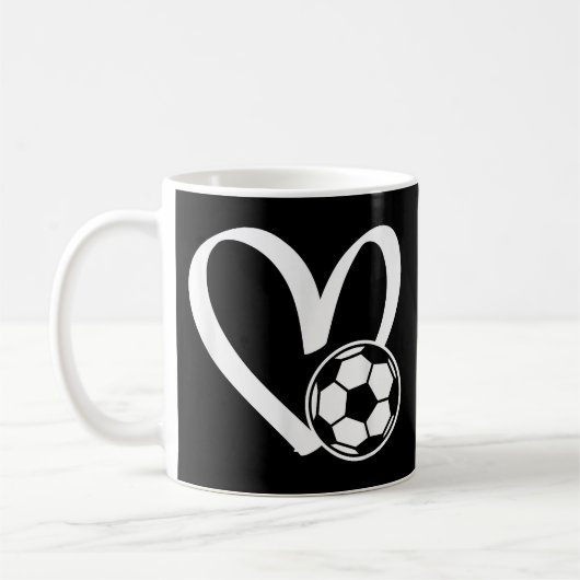 Mug Coeur de balle de football (Gauche)
