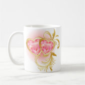 Mug Coeur de bijou rose (Gauche)