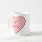 Mug Coeur de bonbons - Visage diabolique (Devant gauche)