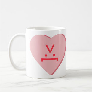 Mug Coeur de bonbons - Visage diabolique