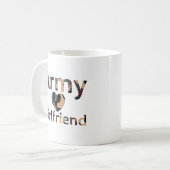 Mug Coeur de Camo d'amie d'armée (Devant gauche)