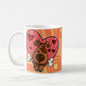 Mug coeur de chienchien (Gauche)