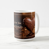 Mug Coeur de chocolat intense Valentine (Devant droit)