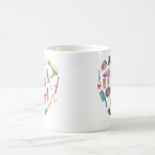 Mug Coeur de coiffeur Outil coiffeur (Centre)